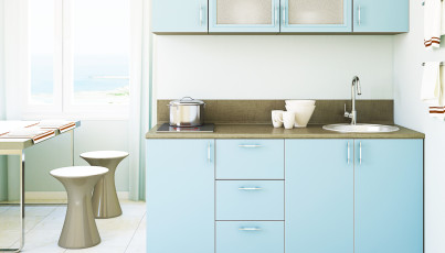 Голубые кухни