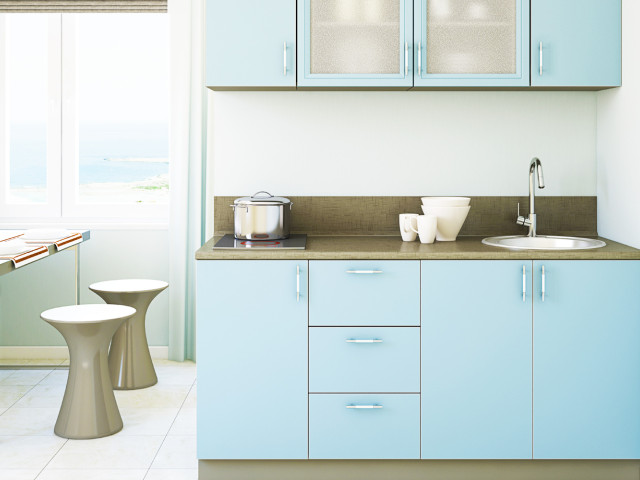 Голубые кухни